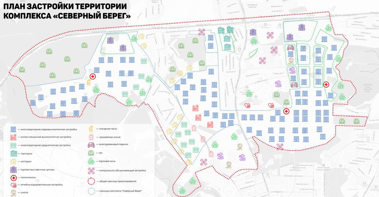 Северный Берег Минск— план застройки